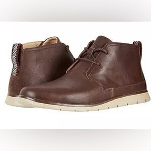 UGG Freamon Mens Brown Soft Leather Waterproof Chukka Boots Size 8